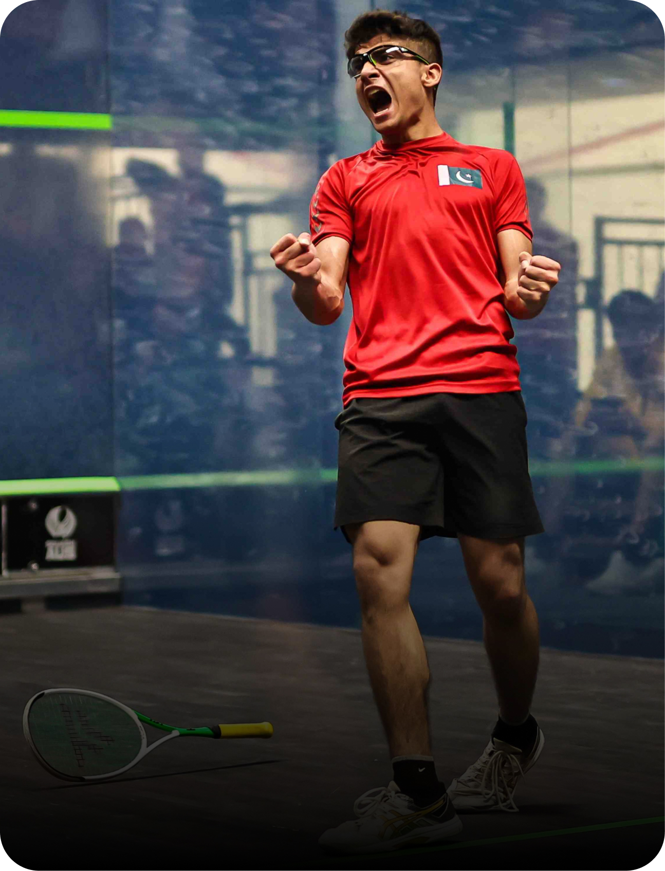 Pakistani junior celebrates
